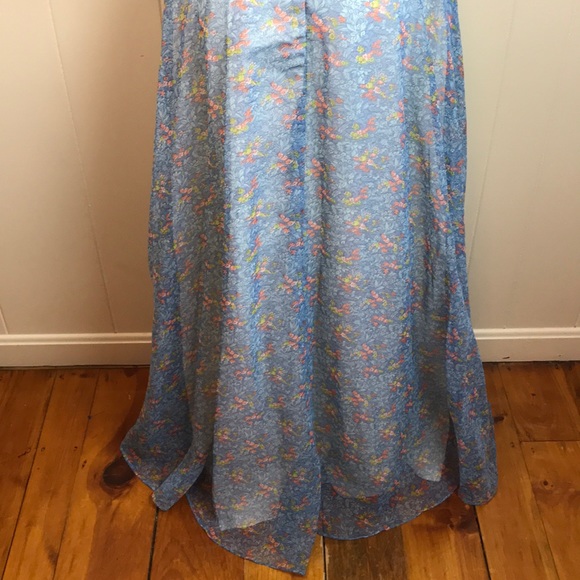 Vintage 60s/70s Prairie Boho Maxi Dress - Picture 7 of 8